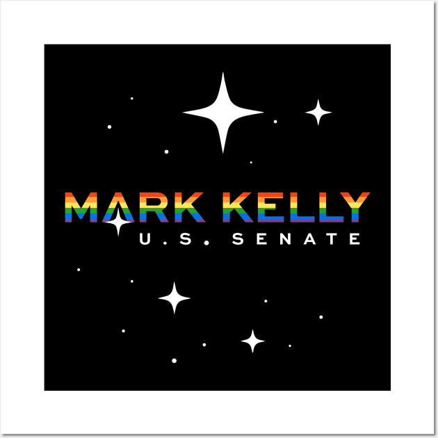 Vote Mark Kelly U.S Senate | 2022 Election Arizona | LGBTQ Gay Pride Wall Art by BlueWaveTshirts